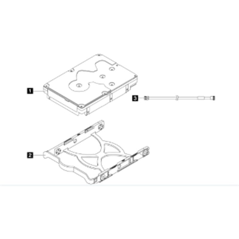 THINKSYSTEM 4XB7A77446 ST50/ST45 SERIES 3.5 2TB 7.2K SATA6GB NON-HOT SWAP 512N HDD