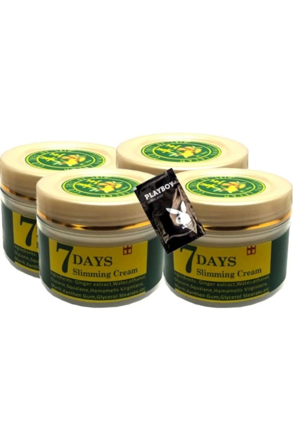 Three Brand 7 Days 4'lü Birden Ginger Miracle Slimming Cream Kremi 100 ml + 1 Hediye Jel