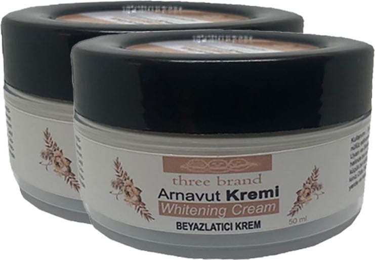 Three Brand Arnavut Kremi 2 Adet Whitens Cream Tüm Bölge Aklık Kremi 50 ml
