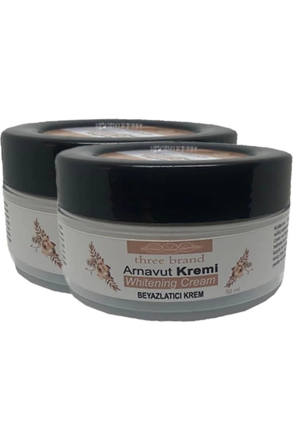 Three Brand Arnavut Kremi 2li Adet Whitens Cream Tüm Bölge Aklık Kremi 50 ml