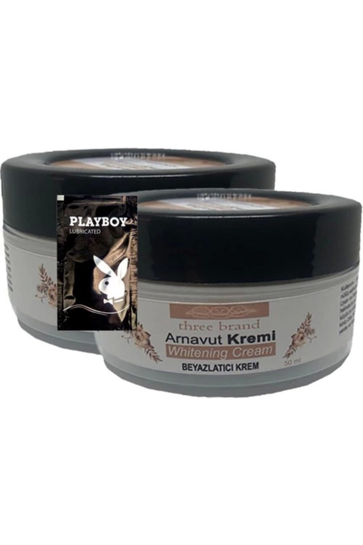 Three Brand Arnavut Kremi 2li Adet Whitens Cream Aklık Kremi LFHX0381 50 ml + 1 Adet Jel Hediye