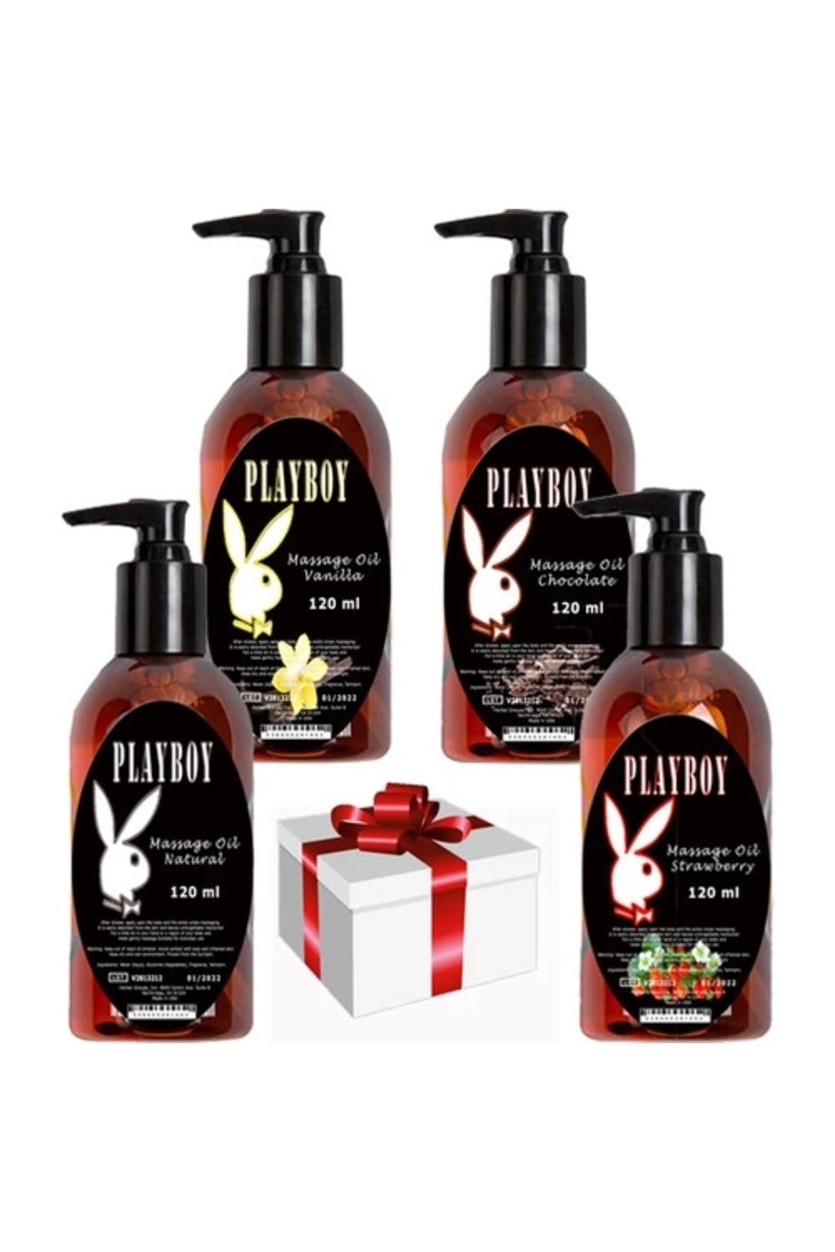 Three Brand Whitening Cream 3 Adet Arnavut Kremi 50ML Aklık Kremi Ile 120ML Playboy Masaj Yağı