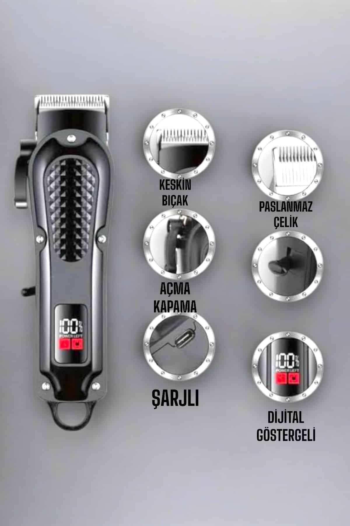Tıraş Makinesi Taşınabilir Özel Kesim Paslanmaz Çelik Bıçaklı