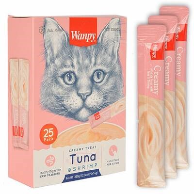 Ton Balıklı ve Karidesli Krema Kedi Ödülü 25x14 Gr