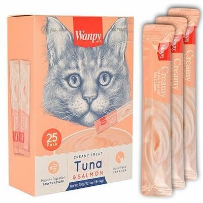 Ton Balıklı ve Somonlu Krema Kedi Ödülü 25x14 Gr