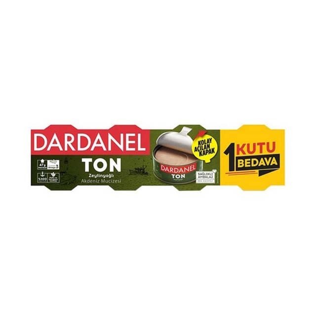 Ton Zeytinyağlı 3x75gr + 1 Hediyeli