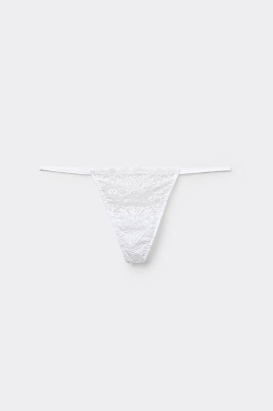Transparan Dantel Tanga Külot