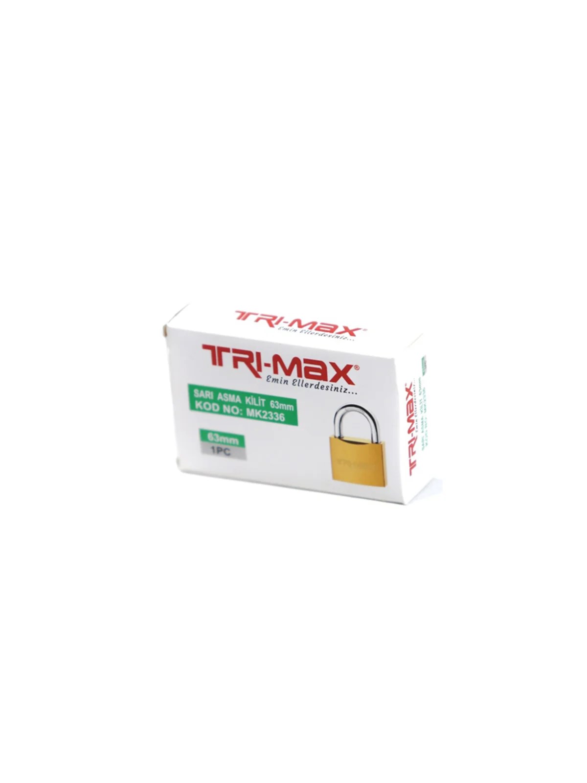 Tri-max Sarı Asma Kilit 25 mm