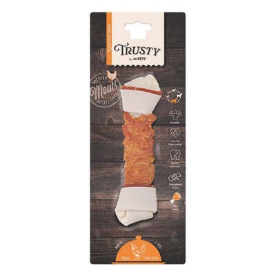 Trusty Extra Tavuklu Düğümlü Kemik Köpek Ödülü 100 Gr 20,3 Cm