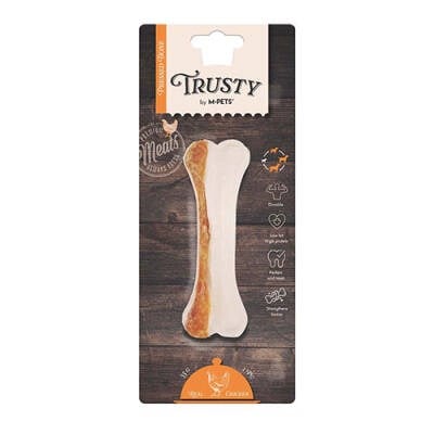 Trusty Tavuklu Presli Kemik Köpek Ödülü 55 Gr 12,7 Cm