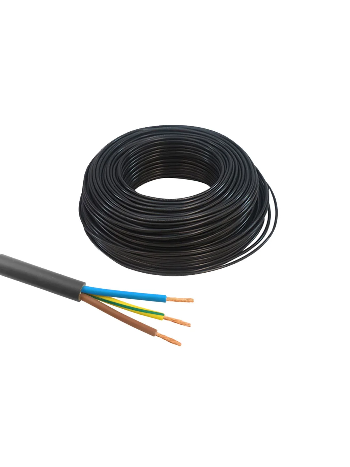 TTR Kablo Siyah Ekonomik 3x1.5 mm H05VV-F