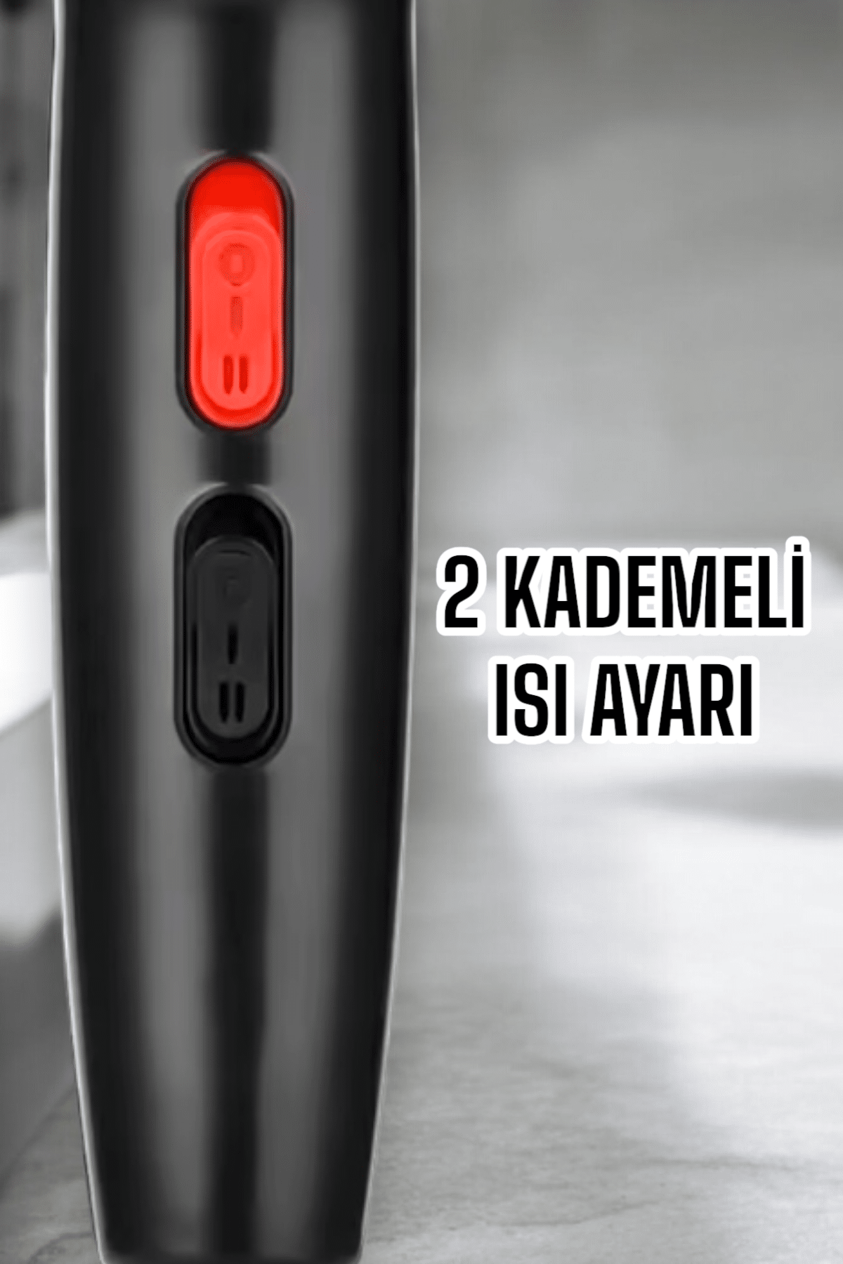 Tüm Saç Tiplerine Uygun, İki Kademeli Hız Ayarlı Fön Makinesi