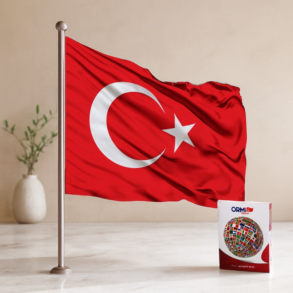Türk Bayrağı 70x105 cm Alpaka Kumaş