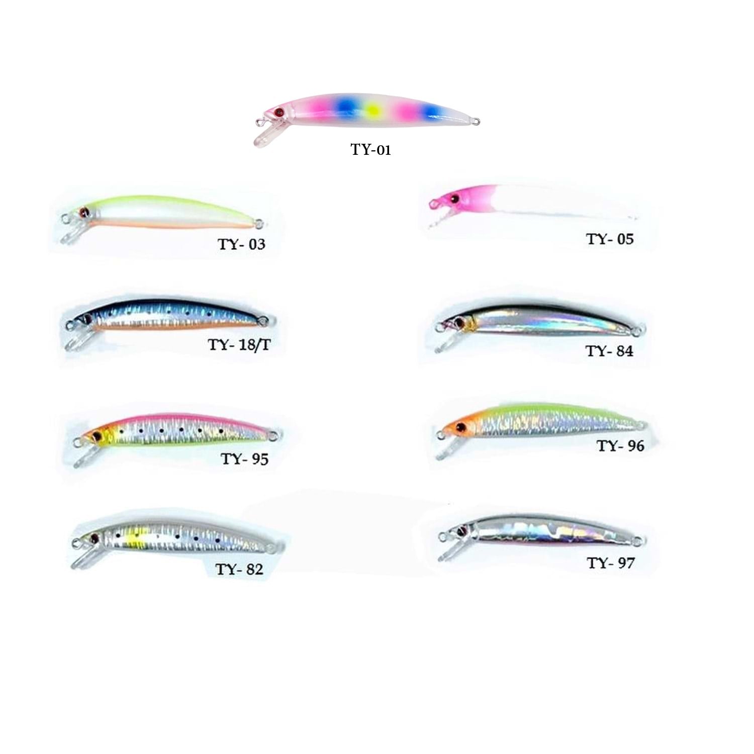 TURKO 70mm 3,8gr Kurşun Arkası Rapala Maket Balık - TY-01