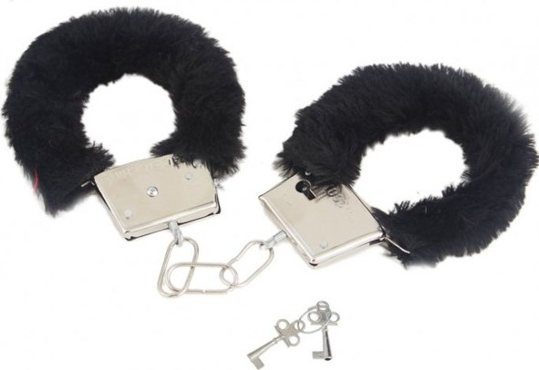 Tuuverse Siyah Peluş Kelepçe