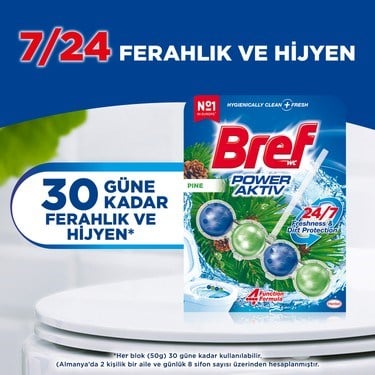 Tuvalet Bloğu 2'li Çam Kokulu Etkili Temizlik Ürünü