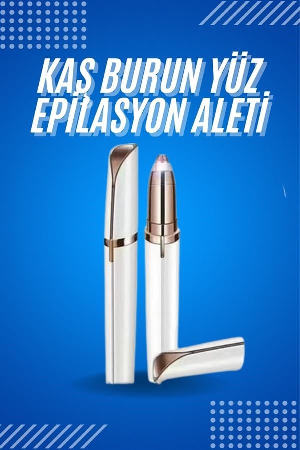 Tüy Kıl Alma Kaş Bıyık Unisex Yüz Bakım Epilasyon Aleti Pilli