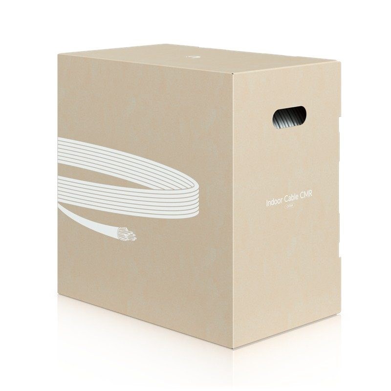 UBIQUITI UACC-CABLE-C6A-CMR 23AWG FRPV 305 METRE %100 BAKIR CAT6A BEYAZ RENK NETWORK KABLOSU