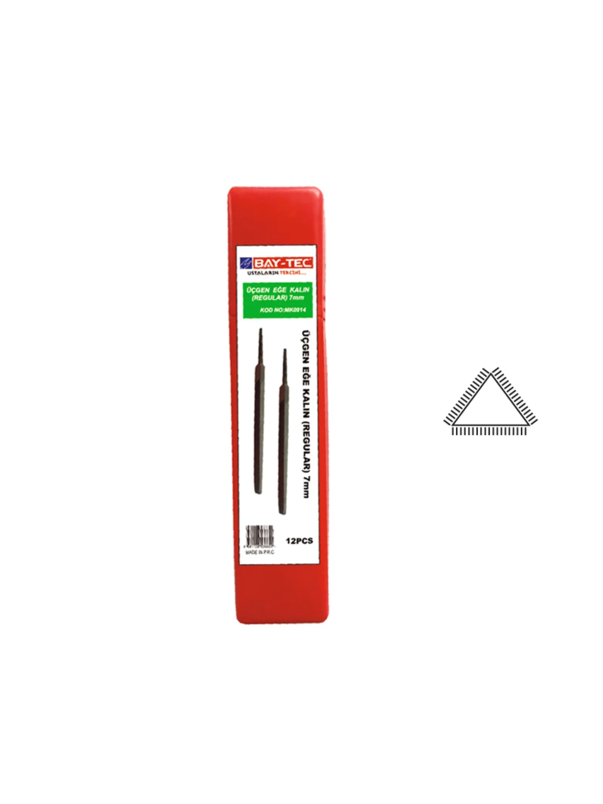 Üçgen Eğe Regular 7