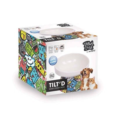 Urban Style Seramik Kedi Mama ve Su Kabı Color Mix 250 Ml 12x12,5x9,5 Cm