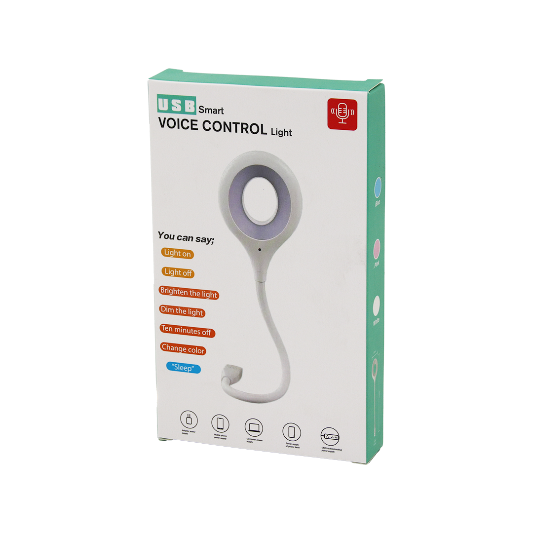 USB Sesli Kontrol 16 LED Mini Masa Lambası