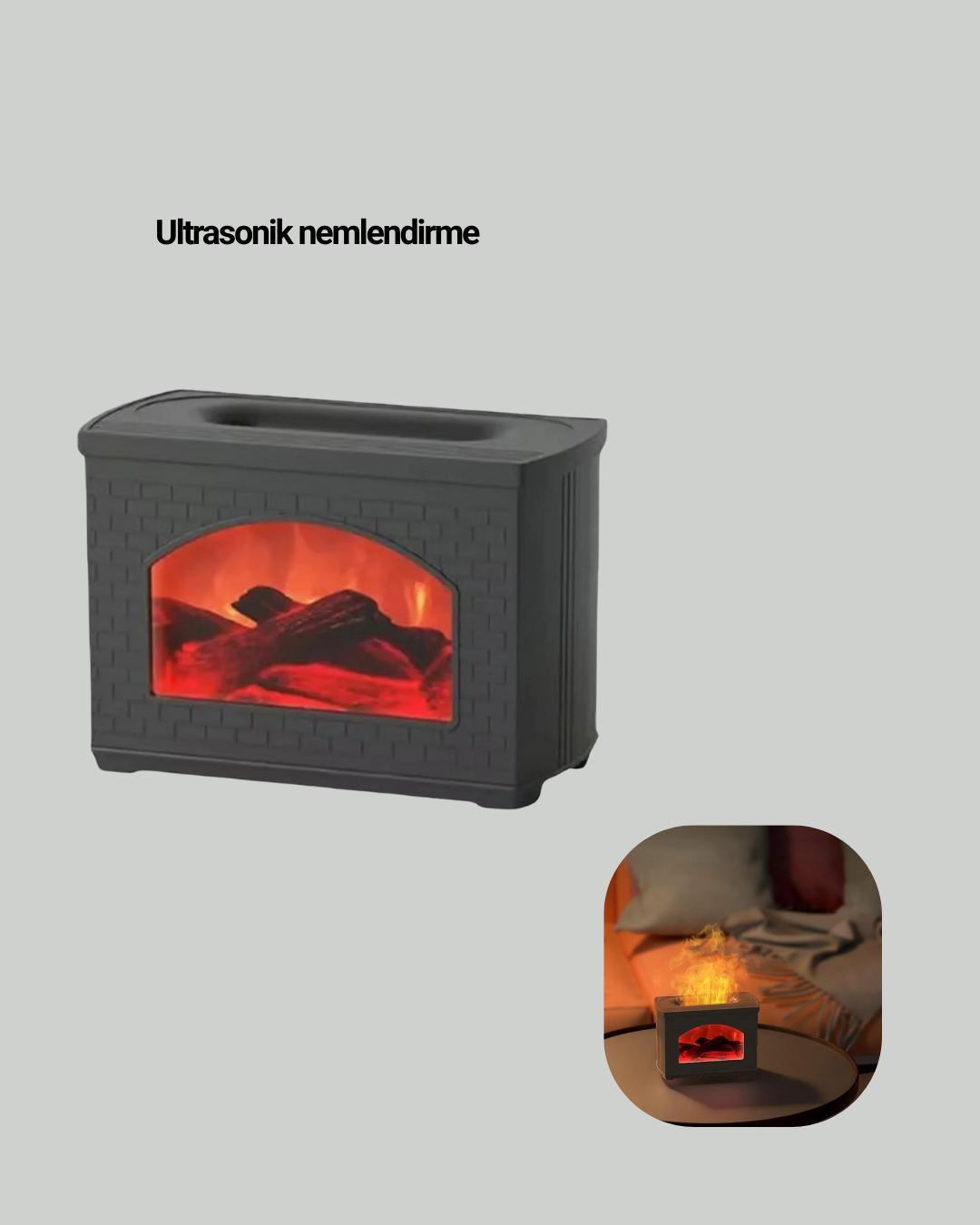 USB Ultrasonik Hava Nemlendirici Ayarlanabilir Sis ve Aromaterapi Özellikli