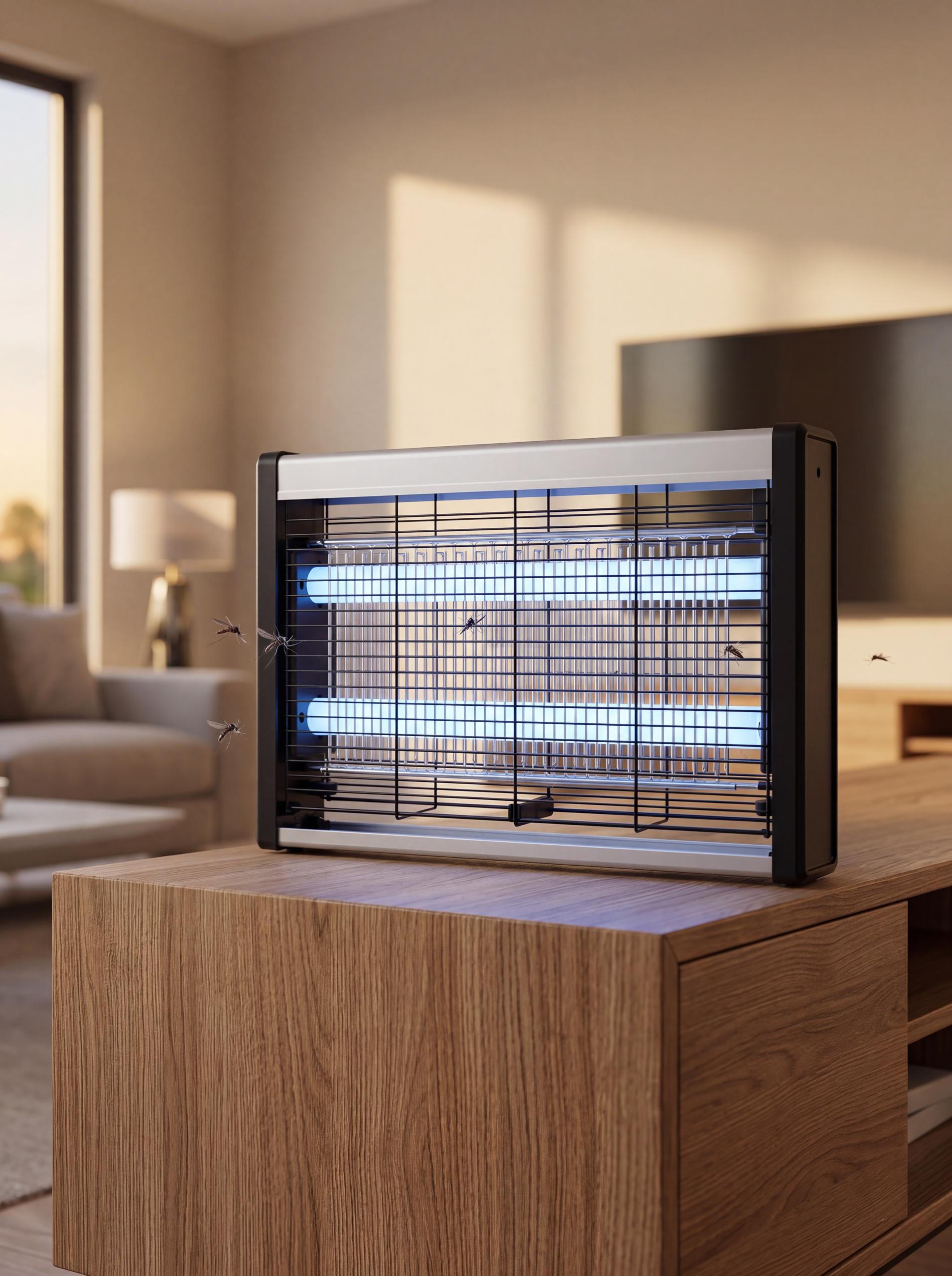 UV Işıklı Elektrikli Sinek Öldürücü Sessiz ve Etkili Kullanım