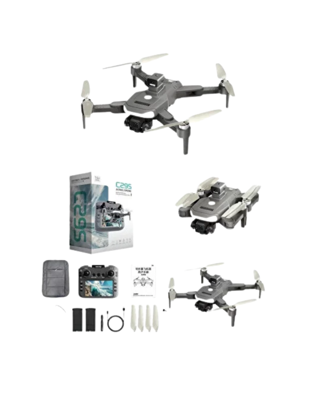 Uzaktan Kontrollü 4K Drone Akıllı Uçuş Modları ve Geniş Açılı Kamera Özellikli