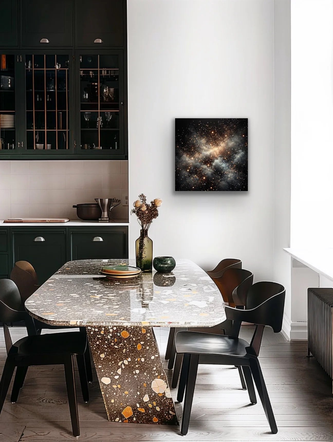 Uzay Boşluğu Kanvas Tablo 60x60cm