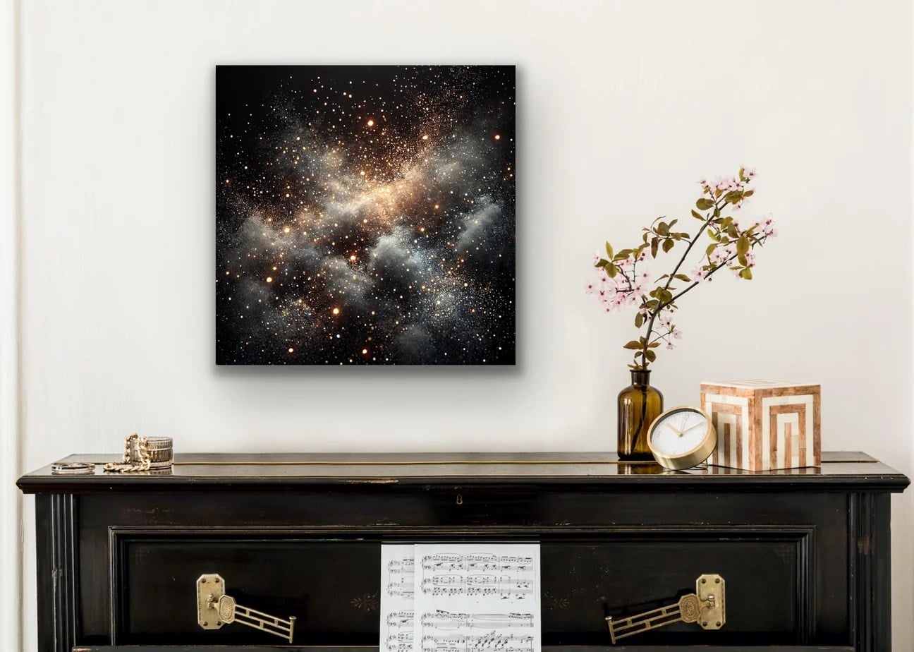 Uzay Boşluğu Kanvas Tablo 60x60cm