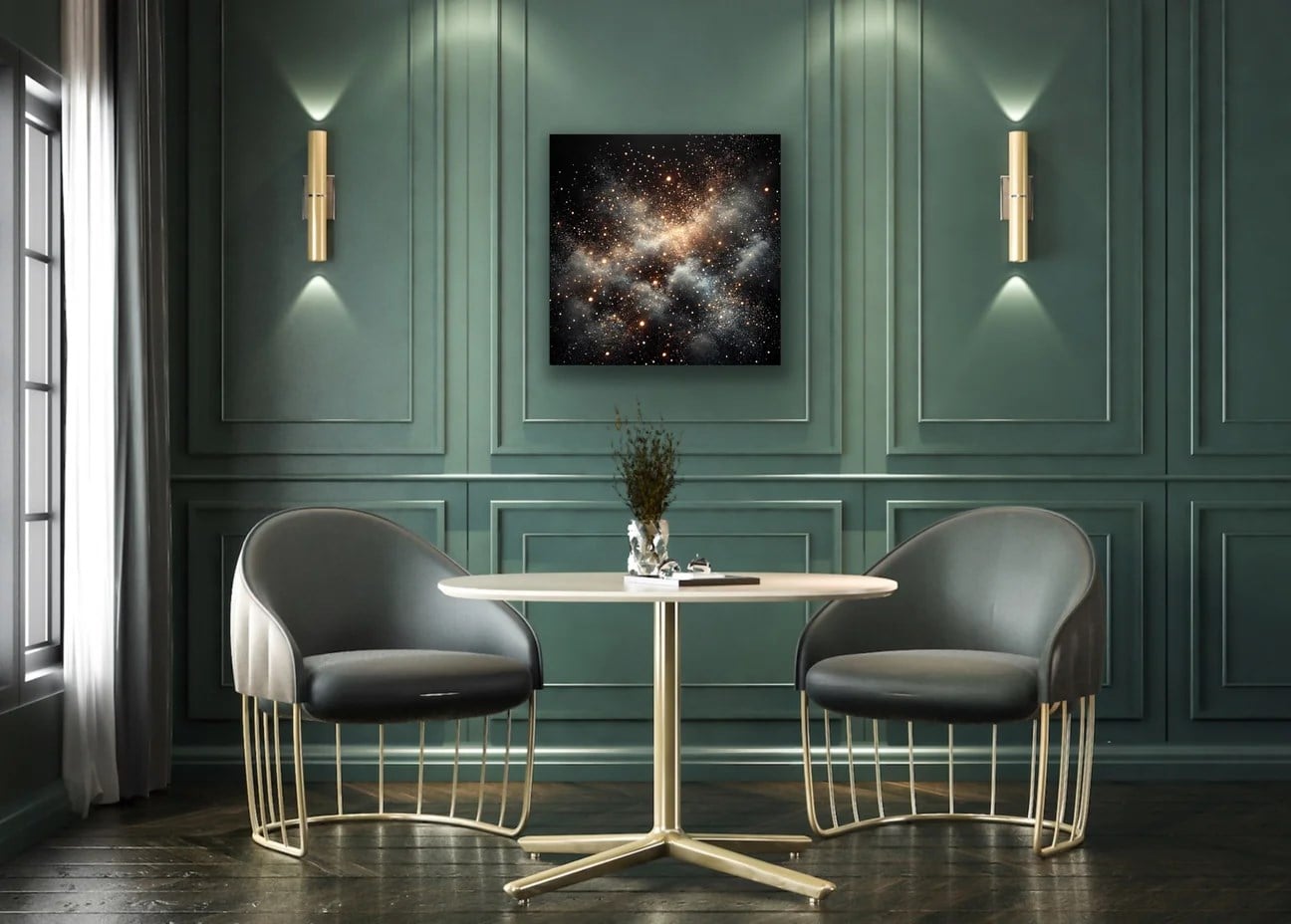 Uzay Boşluğu Kanvas Tablo 60x60cm