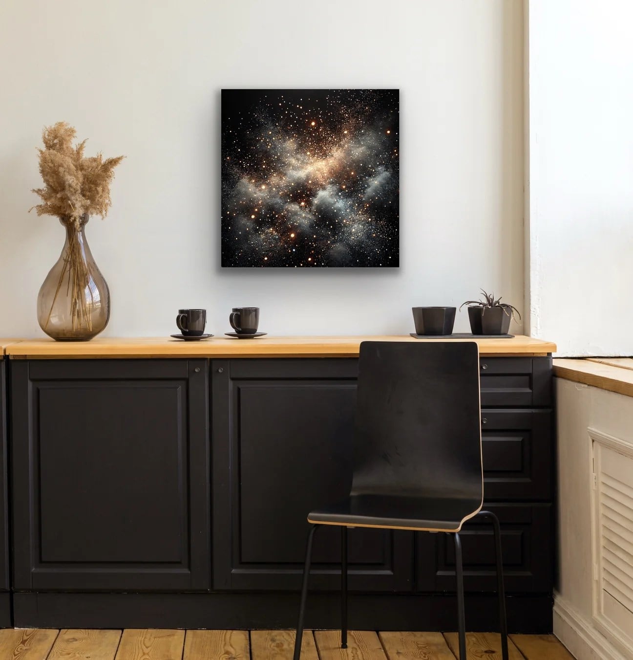 Uzay Boşluğu Kanvas Tablo 60x60cm
