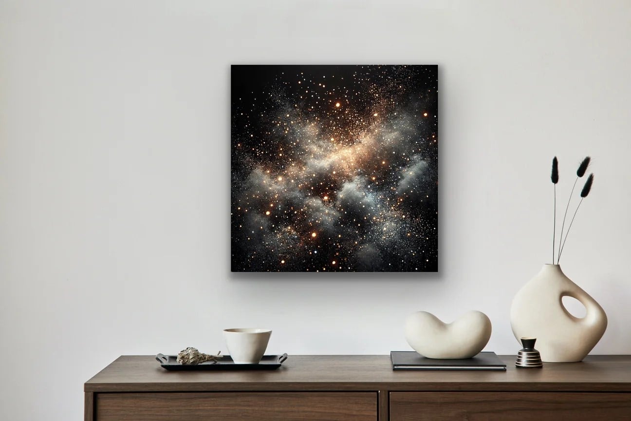 Uzay Boşluğu Kanvas Tablo 60x60cm