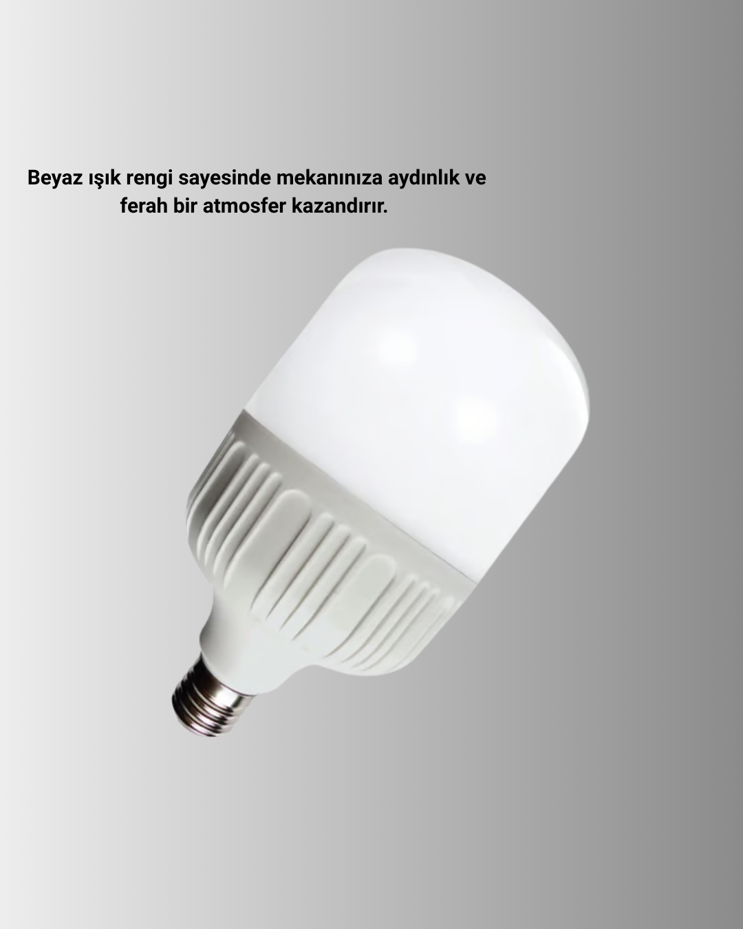 Uzun Ömürlü Şarjlı LED Ampul 30 Watt Güçlü Aydınlatma