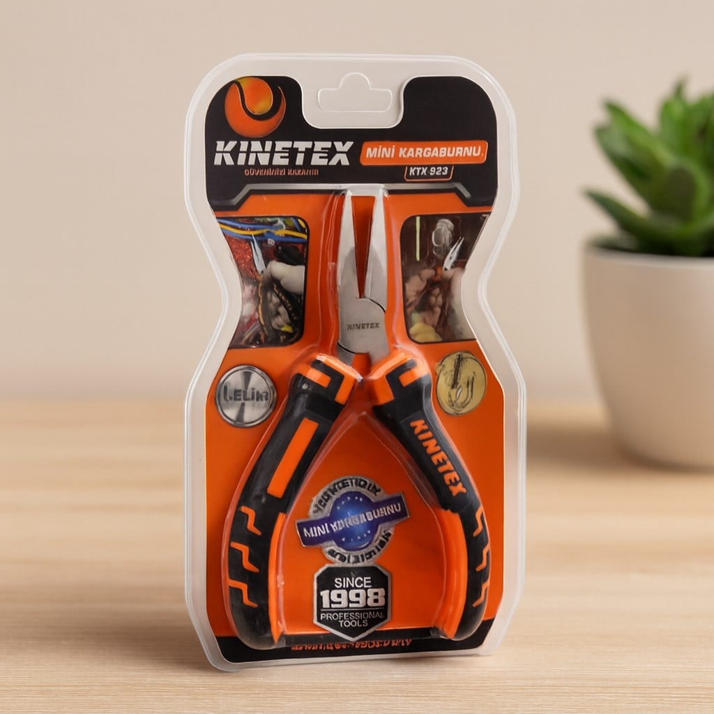Vakumlu Mini 115 mm Çelik Kargaburun Pense