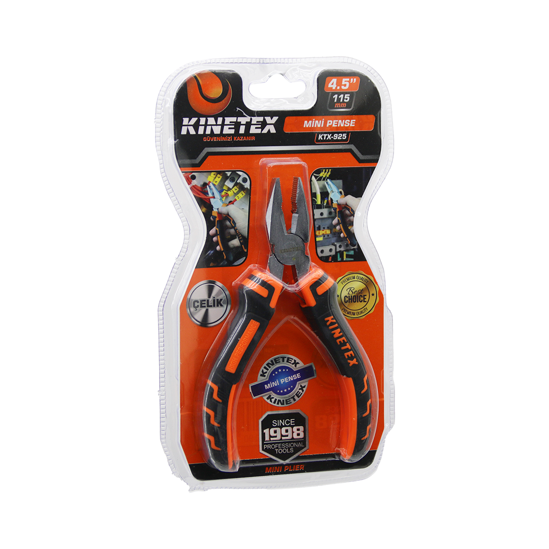 Vakumlu Mini Çelik Pense 115 mm (Yaylı)