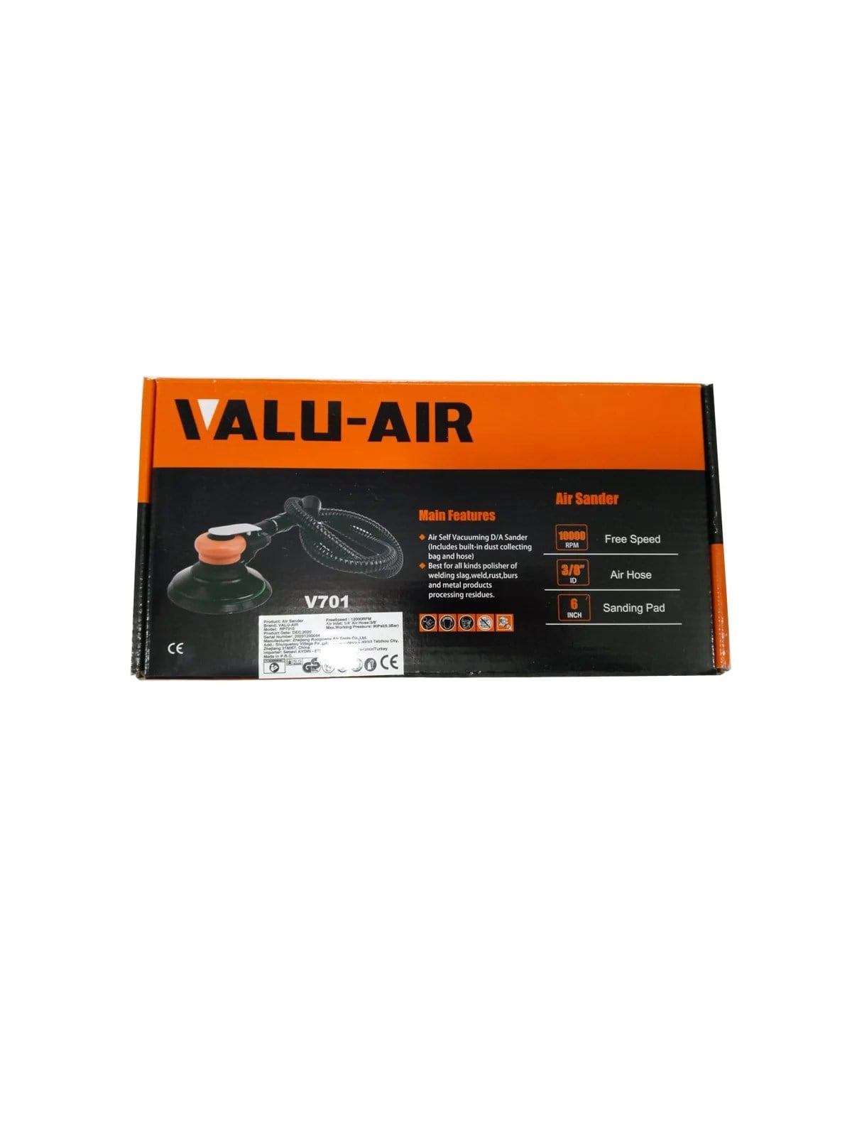VALU-AİR V701 Havalı Ekzantrik Zımpara Profesyonel