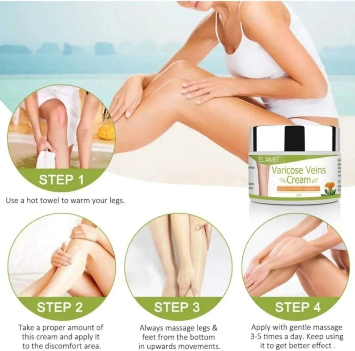 Varicose Veins Cream Selülit Karşıtı Kremi 100 ml x 2 Adet