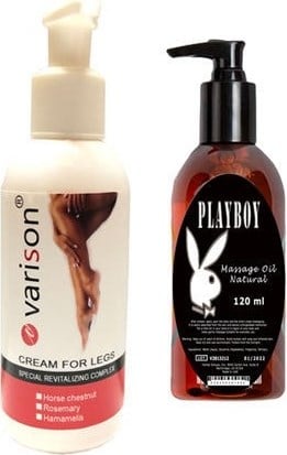 Varison Varicose Vein Defense Cream +Playboy Masaj Yağı