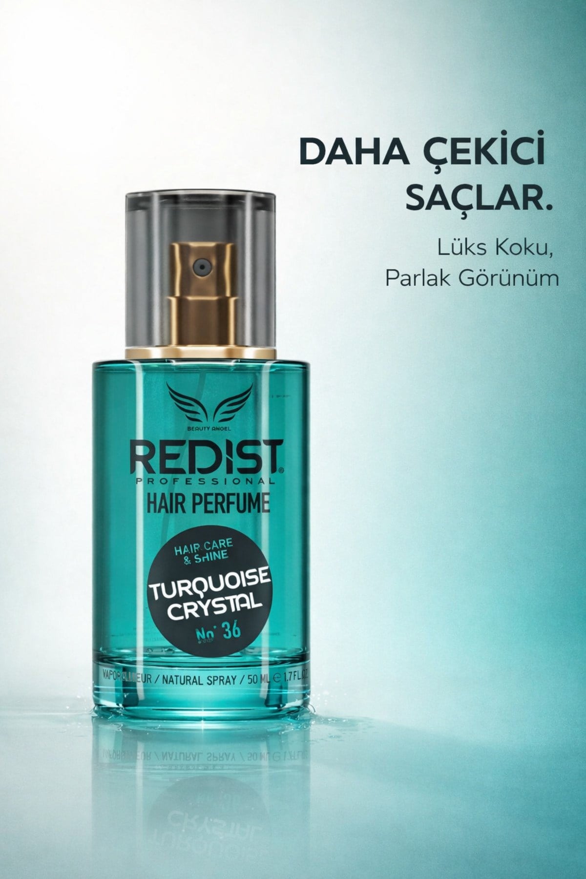 Vegan Miracle Saç Bakım Parfümü 50ml Turkuaz Kristal - Çiçekli Ve Meyveli Koku
