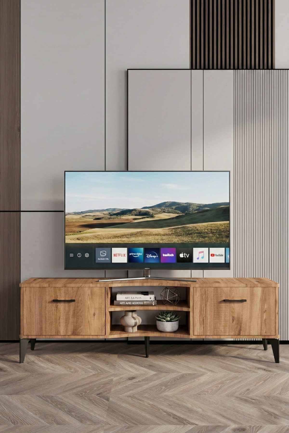 Vera TV Sehpası Suntalam Kahverengi 160x35 cm