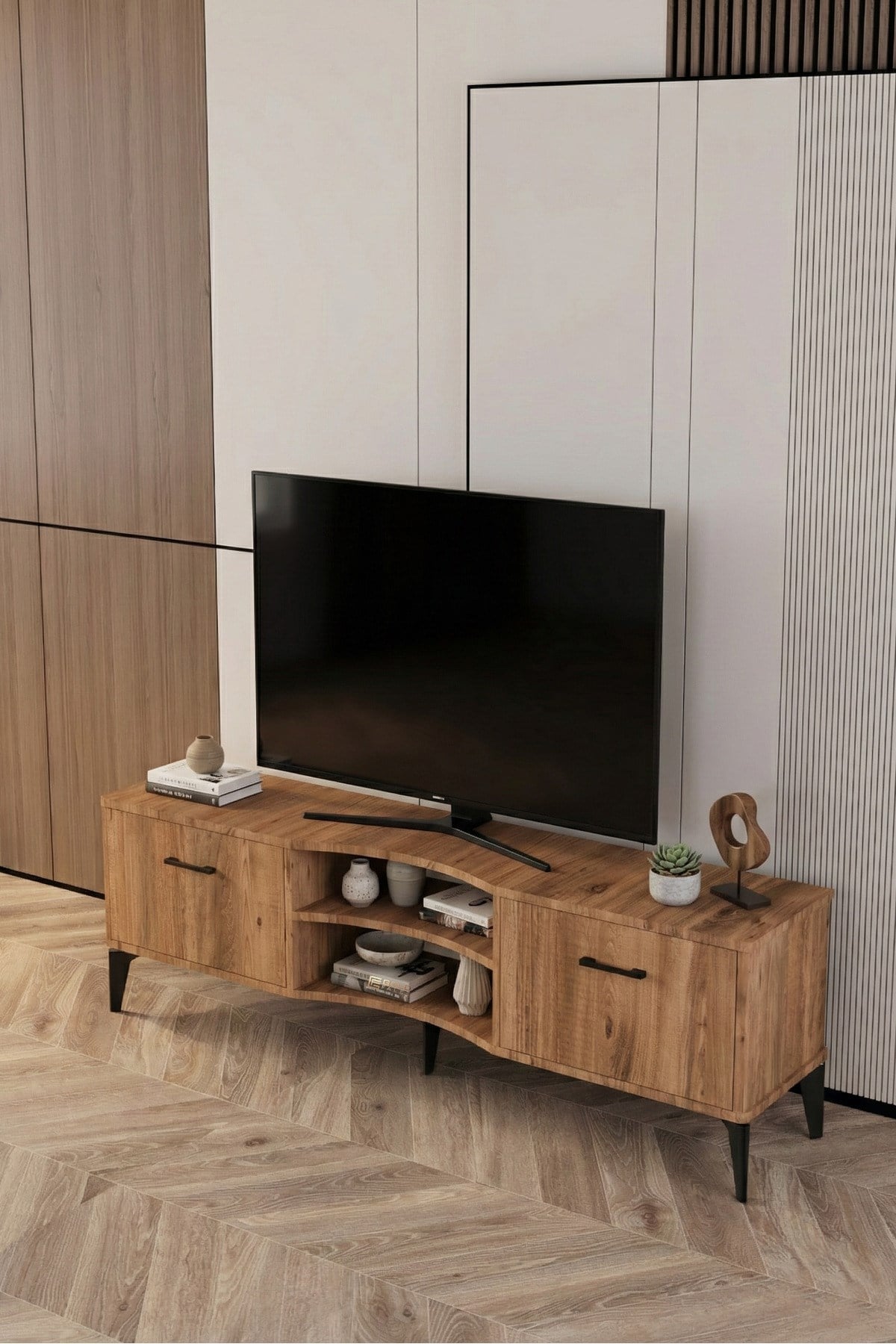 Vera TV Sehpası Suntalam Kahverengi 160x35 cm