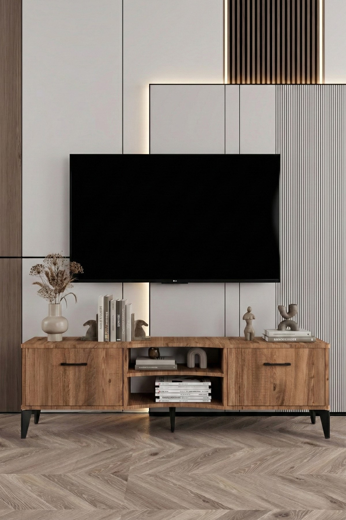 Vera TV Sehpası Suntalam Kahverengi 160x35 cm