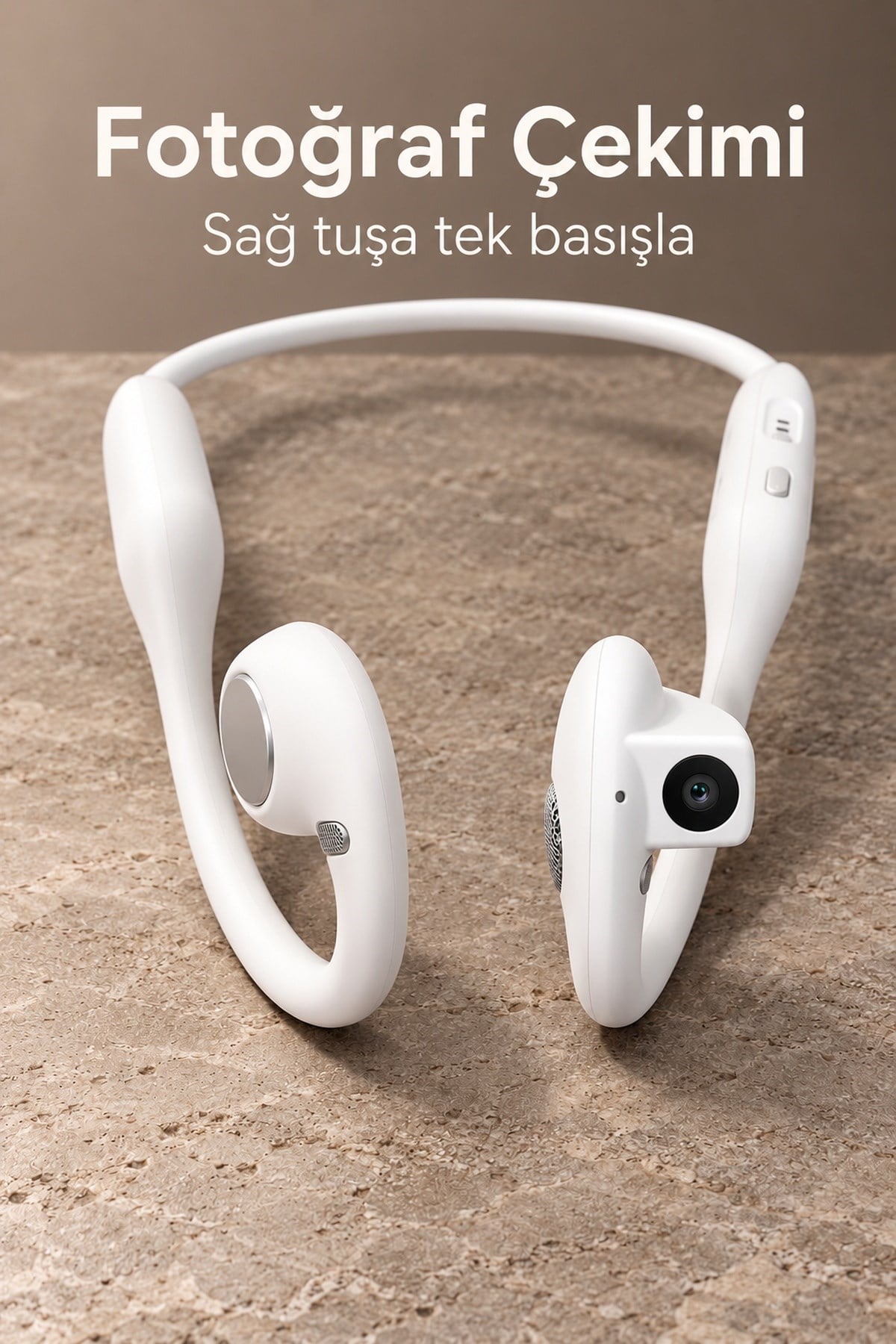 Video Kayıt Özellikli Bluetooth Kulaklık Sesli Asistan Destekli