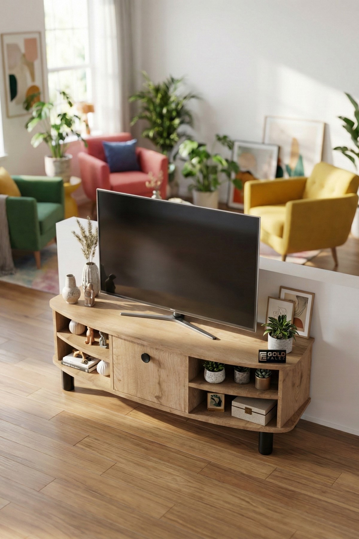 Vienna TV Sehpası Suntalam Bej 136x44 cm