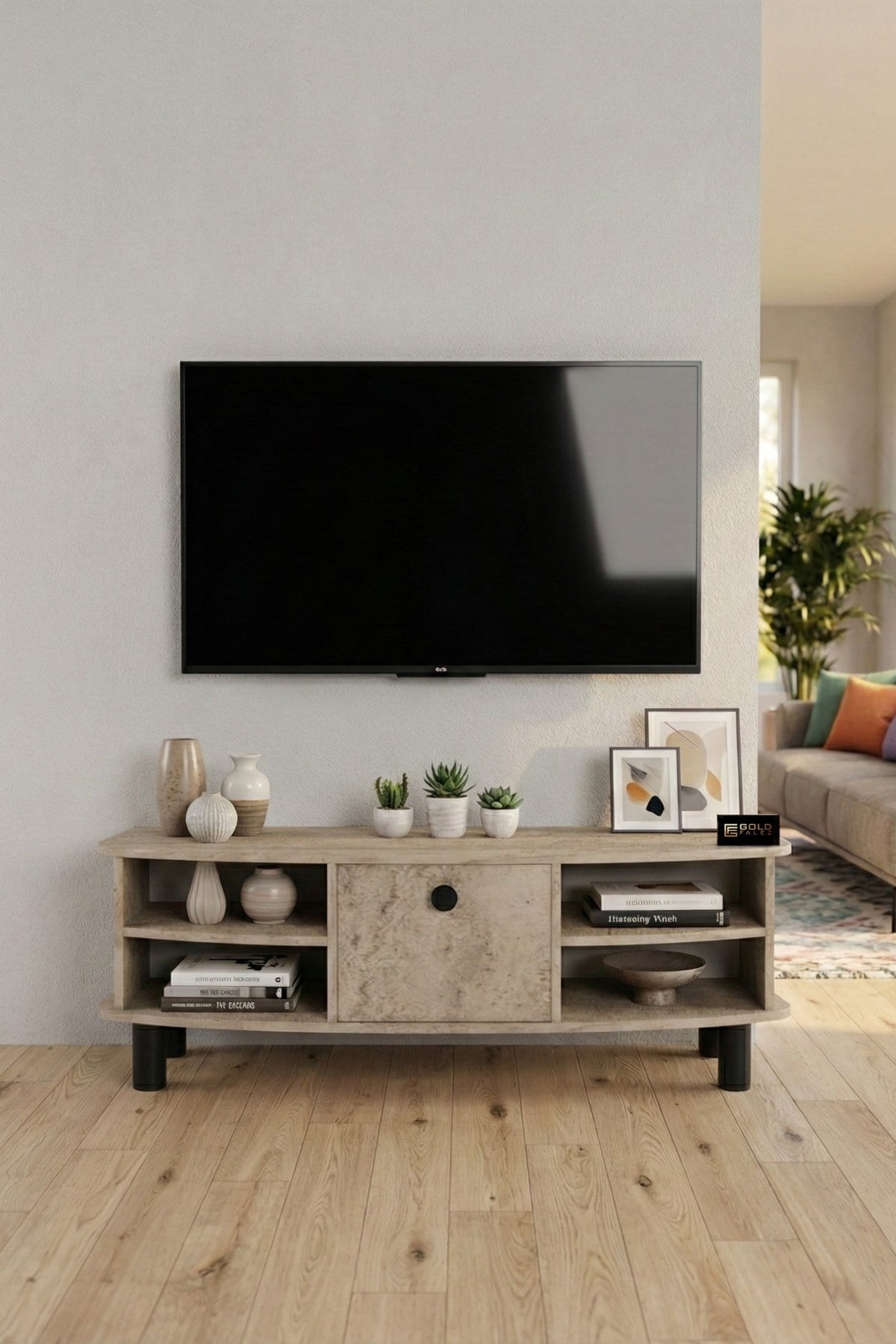 Vienna TV Sehpası Suntalam Ekru 136x44 cm