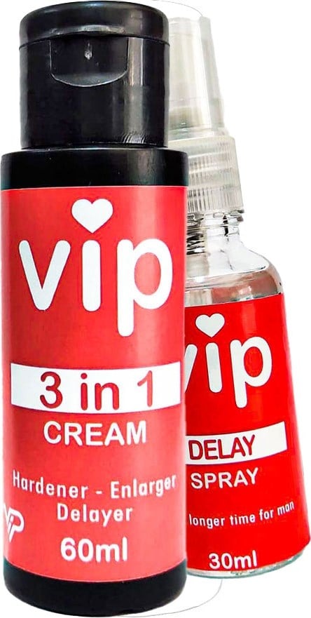 Vip Erkeğin Kullanmasına Uygun Üçü Bir Arada Krem + Delaysprey