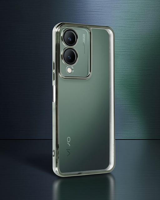 Vivo Y17s Kılıf Razer Lensli Silikon - Yeşil