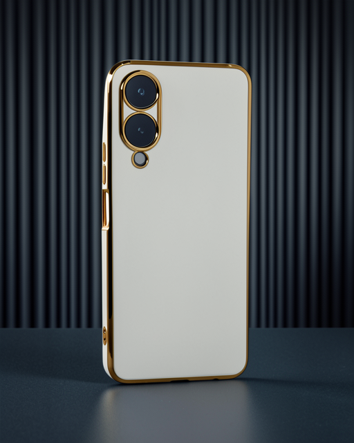 Vivo Y17s Kılıf Volet Silikon - Beyaz
