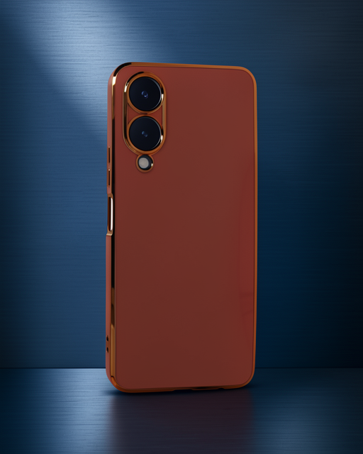 Vivo Y17s Kılıf Volet Silikon - Kırmızı
